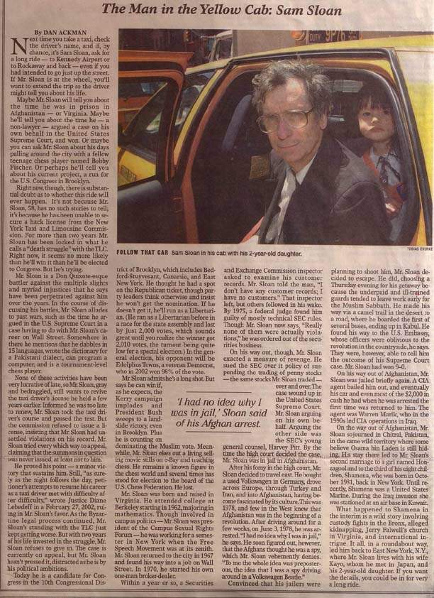 Article in New York Sun for June 30, 2004 by Dan Ackman